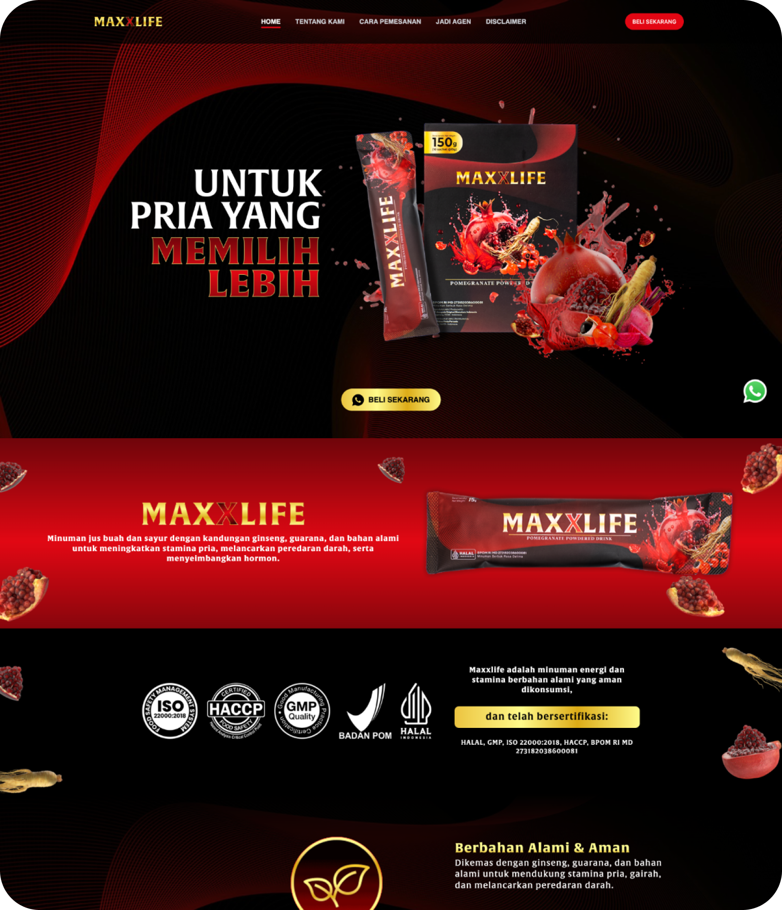maxxlife Website